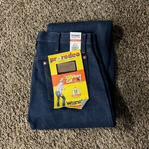 Wrangler Men's Dark Blue Bootcut Jeans